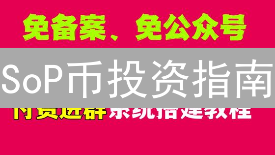SoP币投资指南：新手也能轻松掌握，避开雷区？